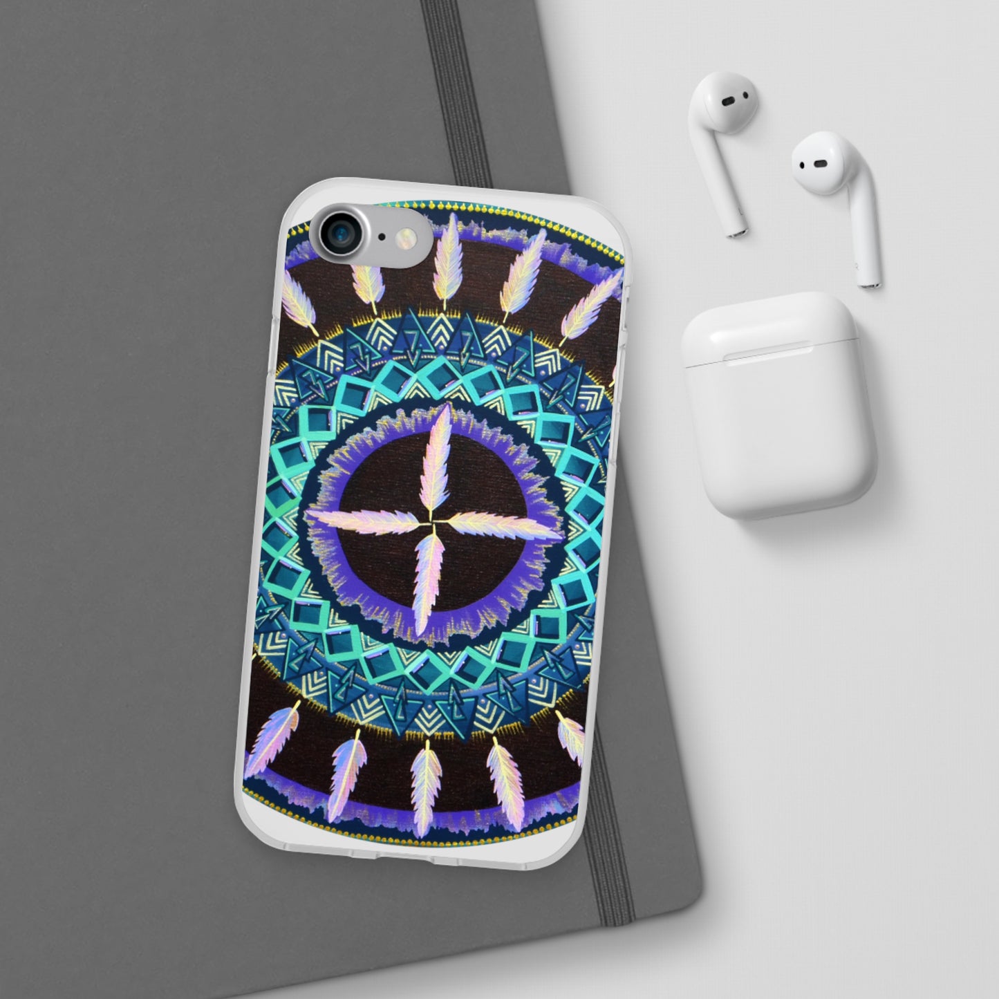 "Cuatro Vientos" Art Phone Armor (slim-fit) - Blue Flame Array Phone Case