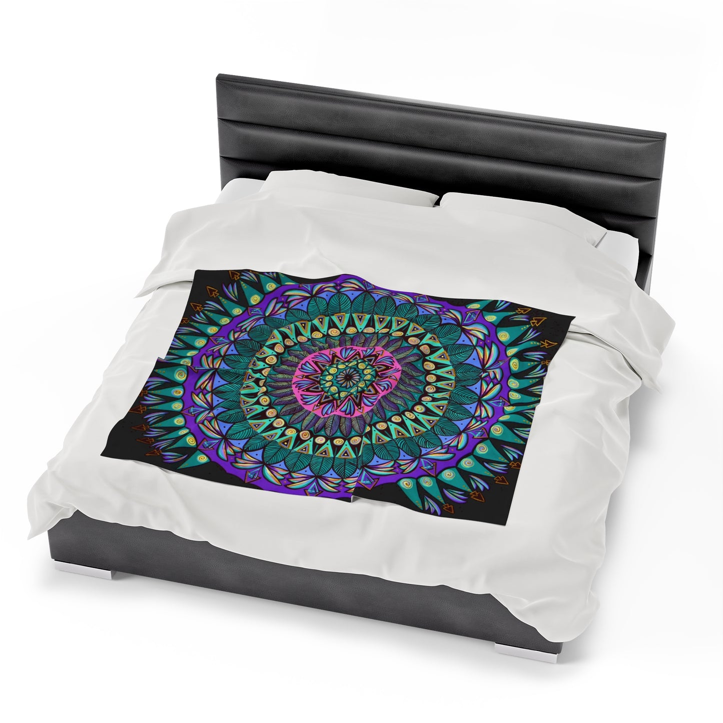 "Mandaladiosa" Dreamcatcher Blanket - Blue Flame Array All Over Prints