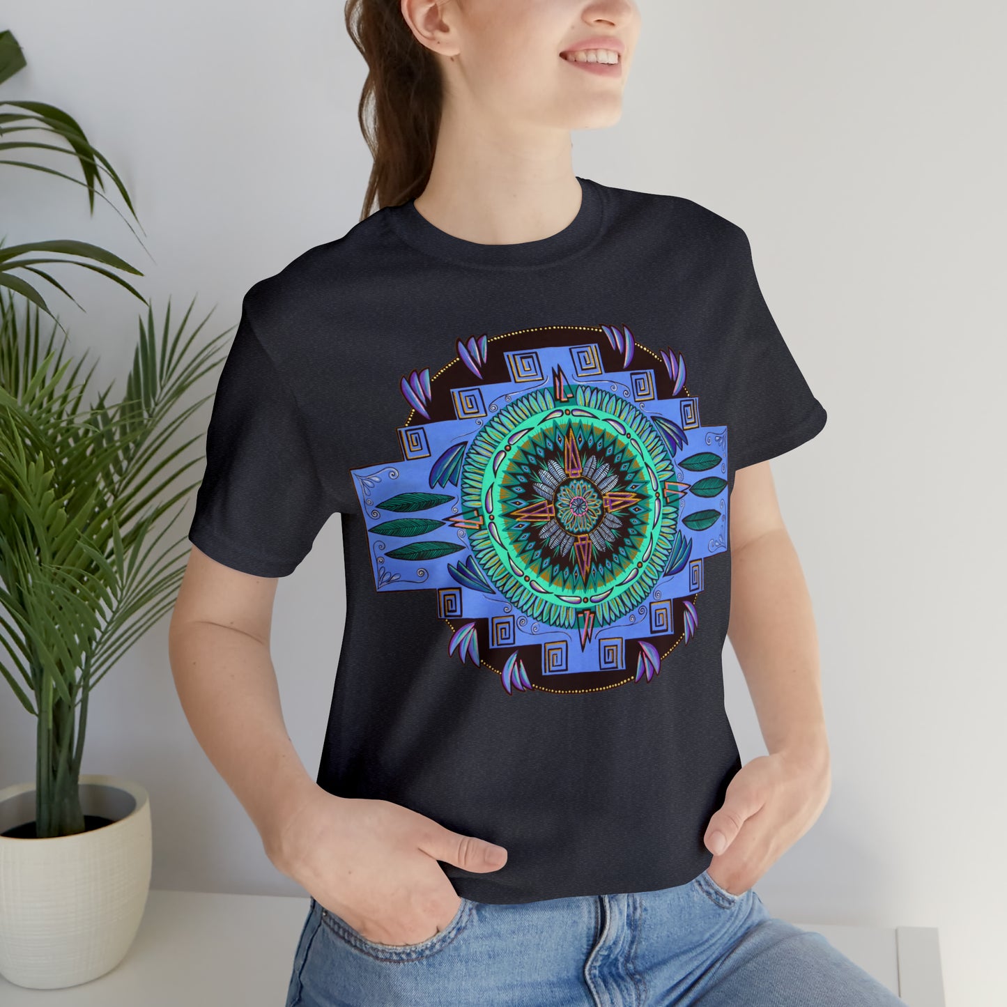 "Plumachakana" Lords & Ladies Tee - Blue Flame Array T-Shirt