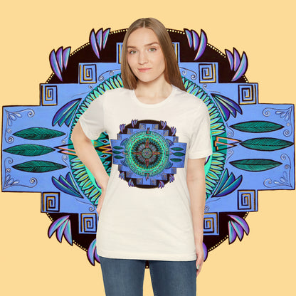 "Plumachakana" Lords & Ladies Tee - Blue Flame Array T-Shirt