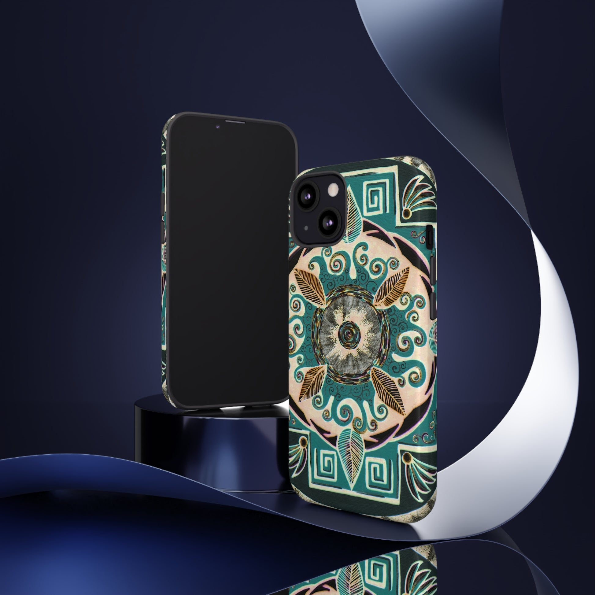 "Hojachakanazura" Art Phone Armor - Blue Flame Array Phone Case