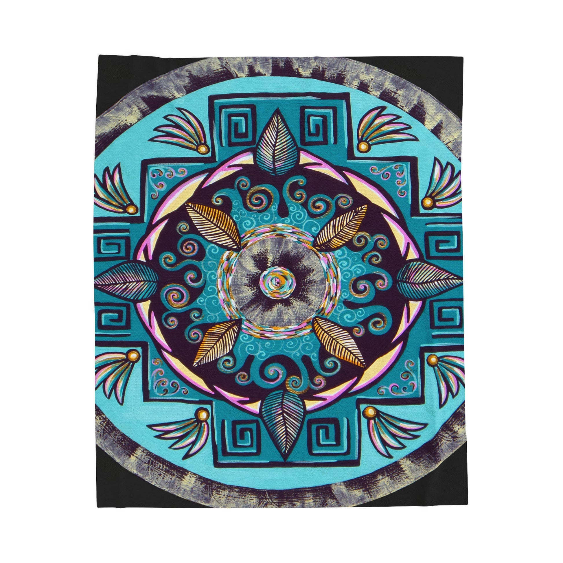 "Hojachakana" Dreamcatcher Blanket - Blue Flame Array All Over Prints