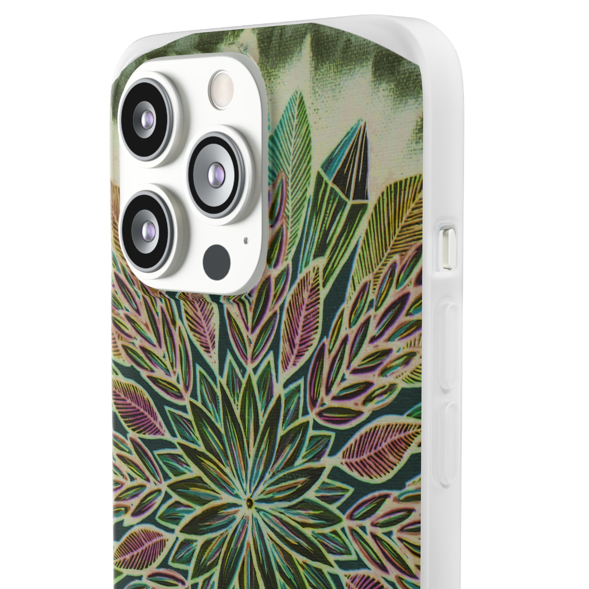 "Krystalhoja Verde" Art Phone Armor (slim-fit) - Blue Flame Array Phone Case