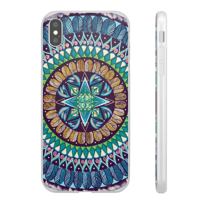 "AquilazurA Kryst'dala" Art Phone Armor (slim-fit) - Blue Flame Array iPhone XS MAX Phone Case