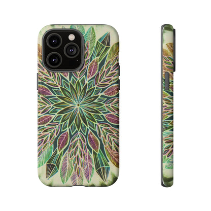 "Krystalhoja Verde" Art Phone Armor - Blue Flame Array iPhone 14 Pro Max / Matte Phone Case