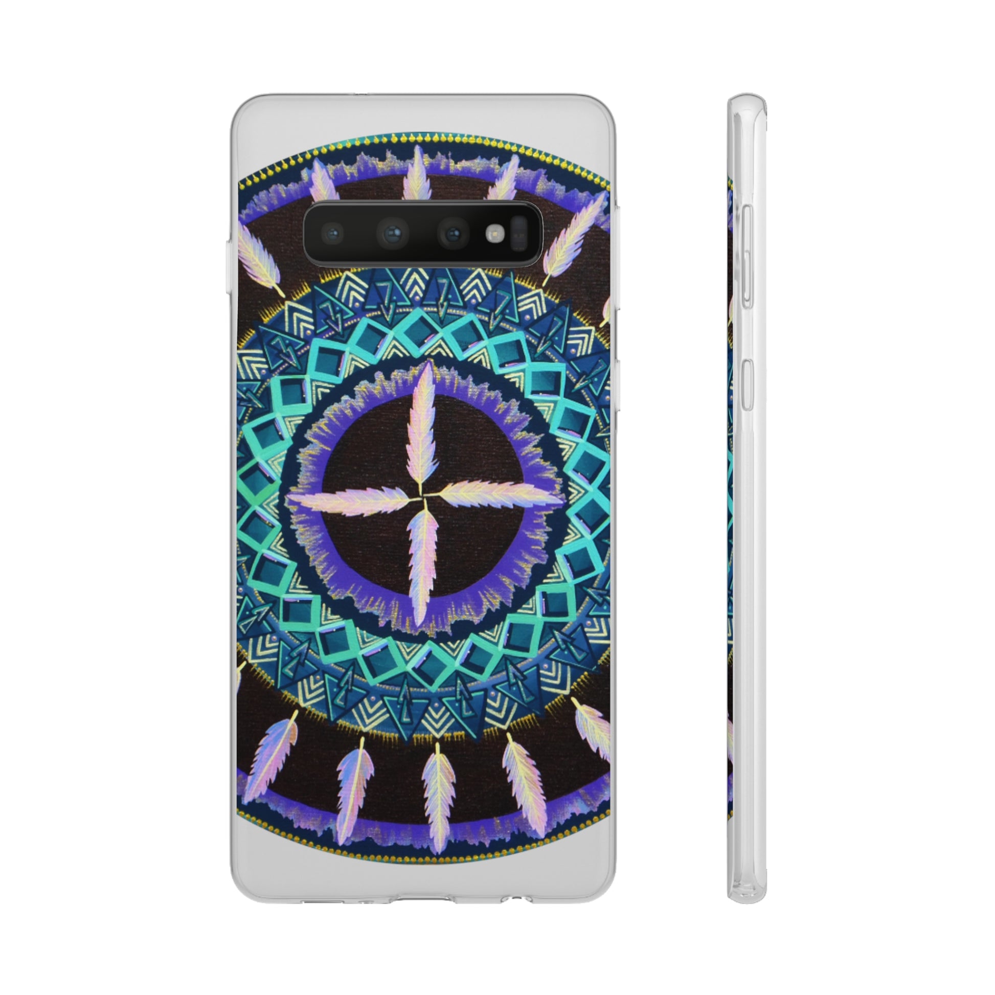 "Cuatro Vientos" Art Phone Armor (slim-fit) - Blue Flame Array Samsung Galaxy S10 with gift packaging Phone Case