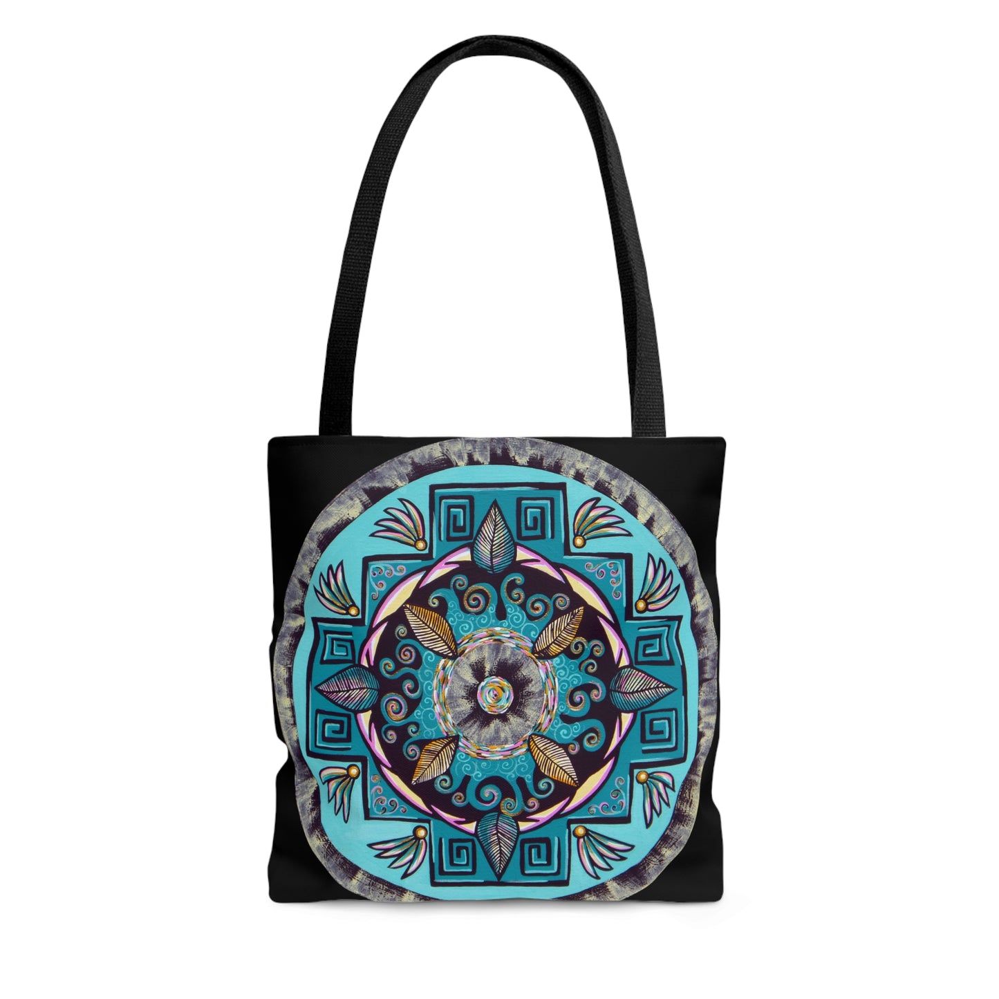 "Hojachakana" Tote Bag (All-Over-Print) - Blue Flame Array Bags