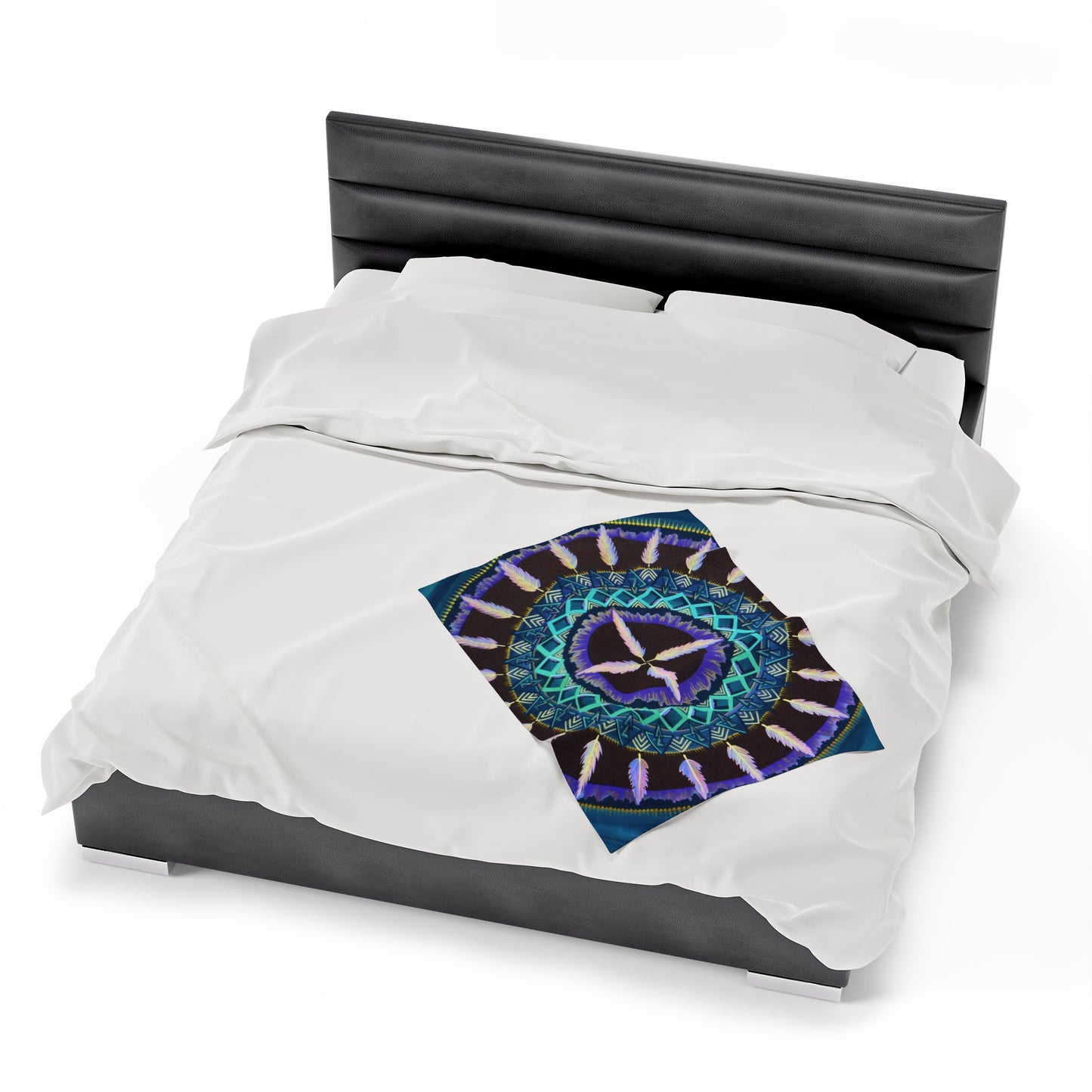 "Cuatro Vientos" Dreamcatcher Blanket - Blue Flame Array All Over Prints