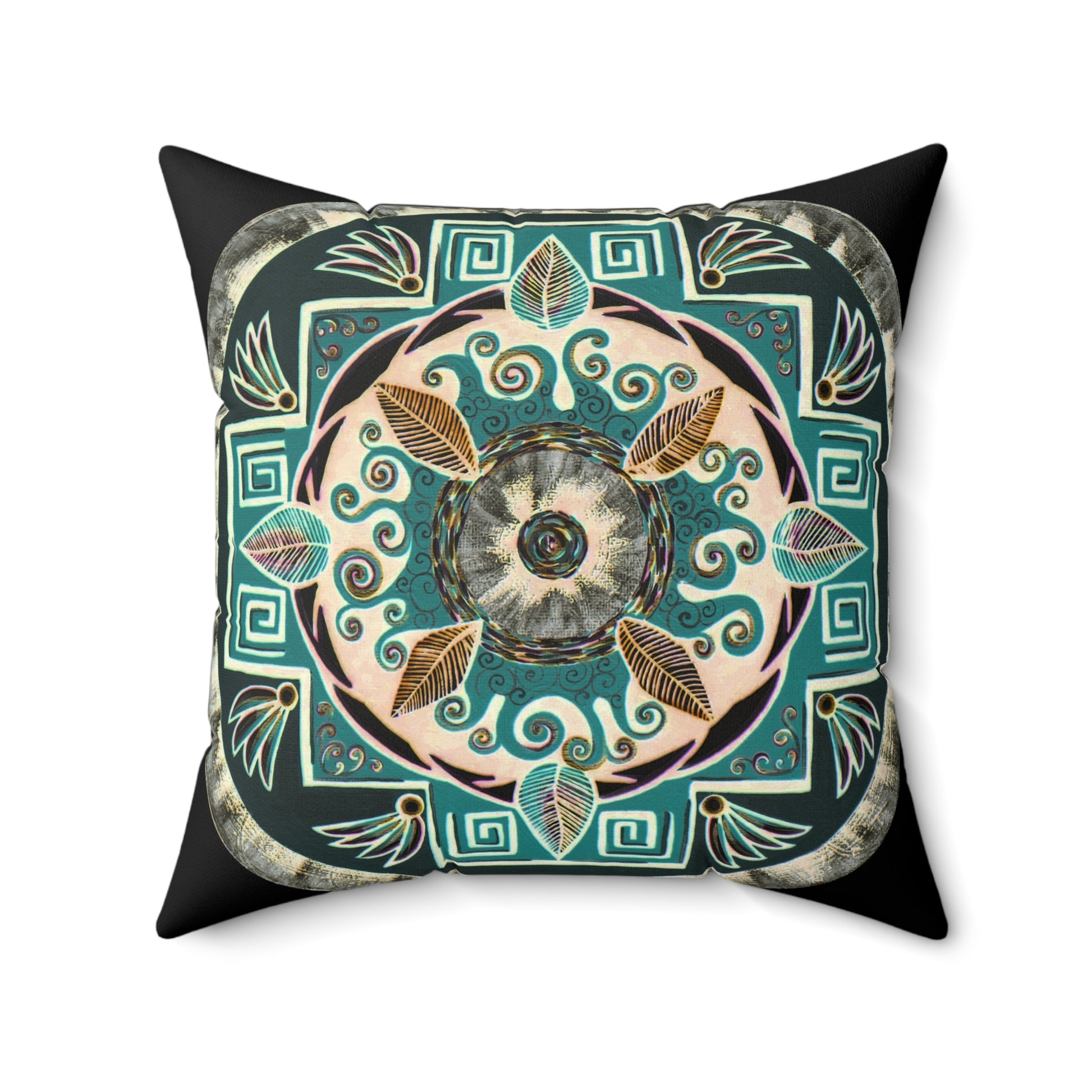 "Hojachakanazura" Dreamcatcher Pillow - Blue Flame Array Home Decor