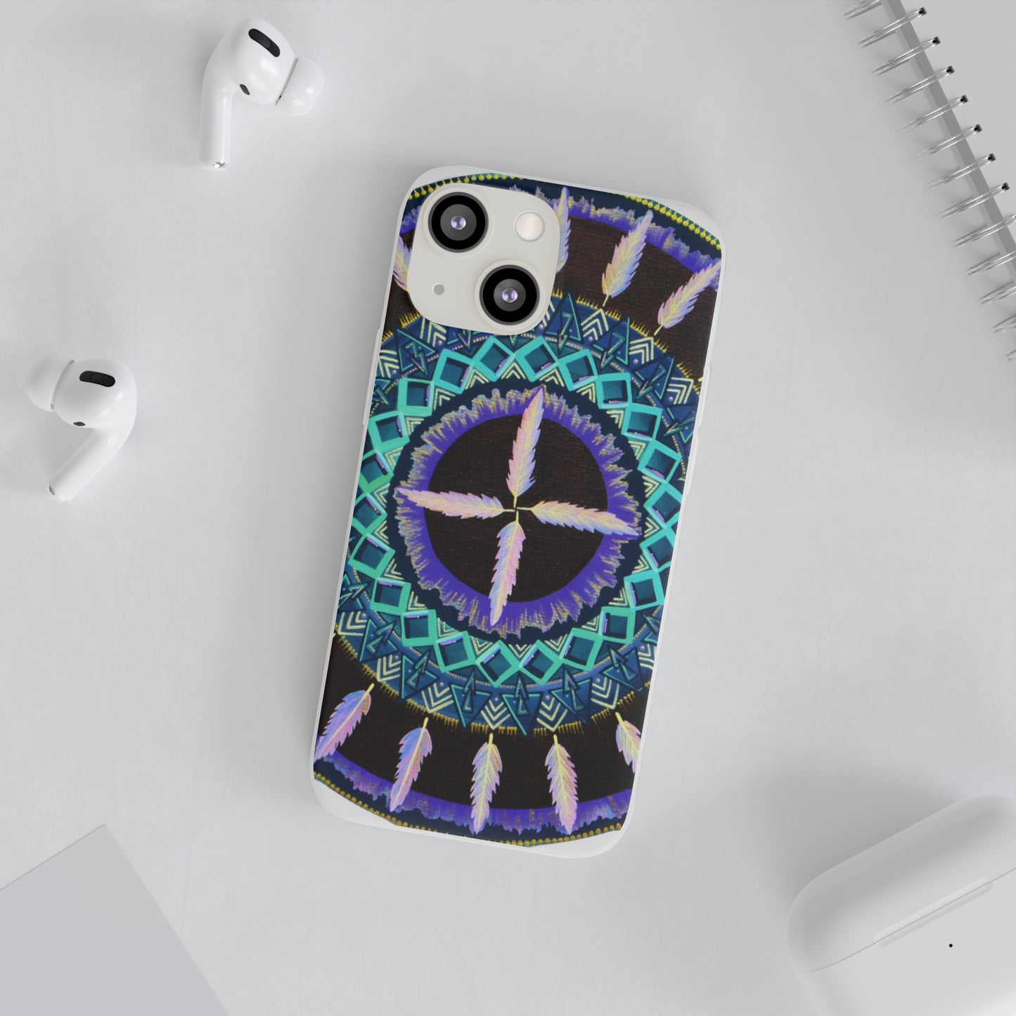 "Cuatro Vientos" Art Phone Armor (slim-fit) - Blue Flame Array Phone Case