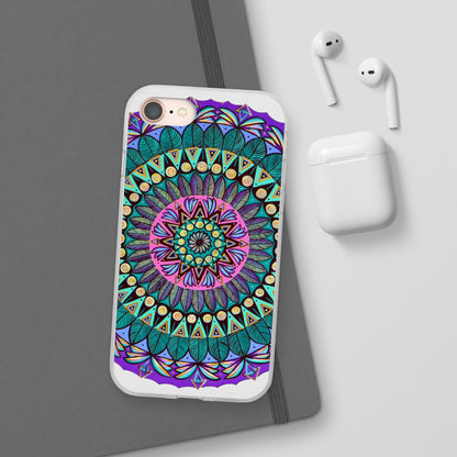 "Mandaladiosa" Art Phone Armor (slim-fit) - Blue Flame Array Phone Case