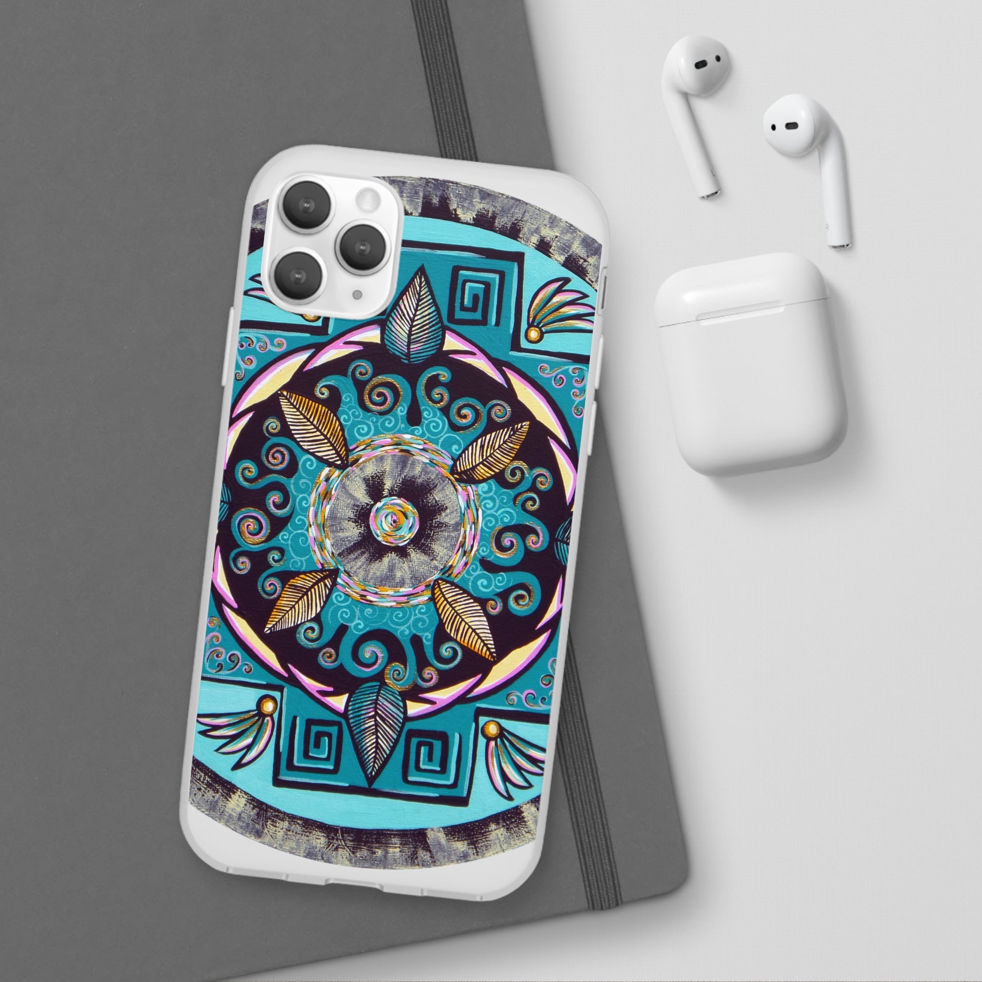 "Hojachakana" Art Phone Armor (slim-fit) - Blue Flame Array Phone Case