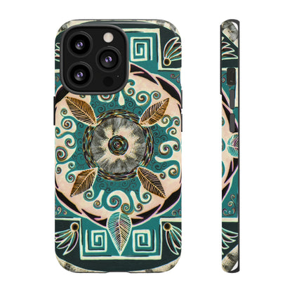 "Hojachakanazura" Art Phone Armor - Blue Flame Array iPhone 13 Pro / Glossy Phone Case