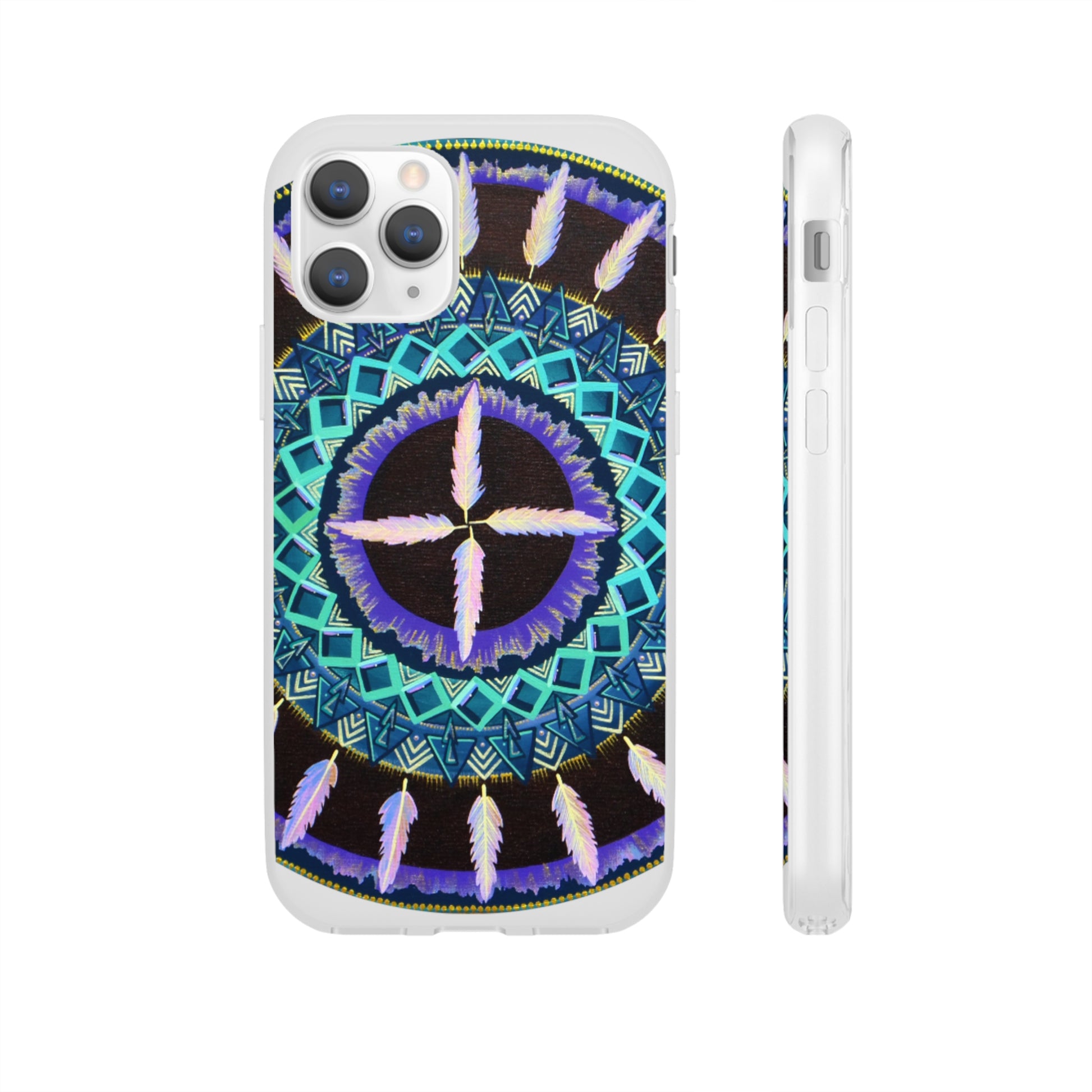 "Cuatro Vientos" Art Phone Armor (slim-fit) - Blue Flame Array iPhone 11 Pro Phone Case