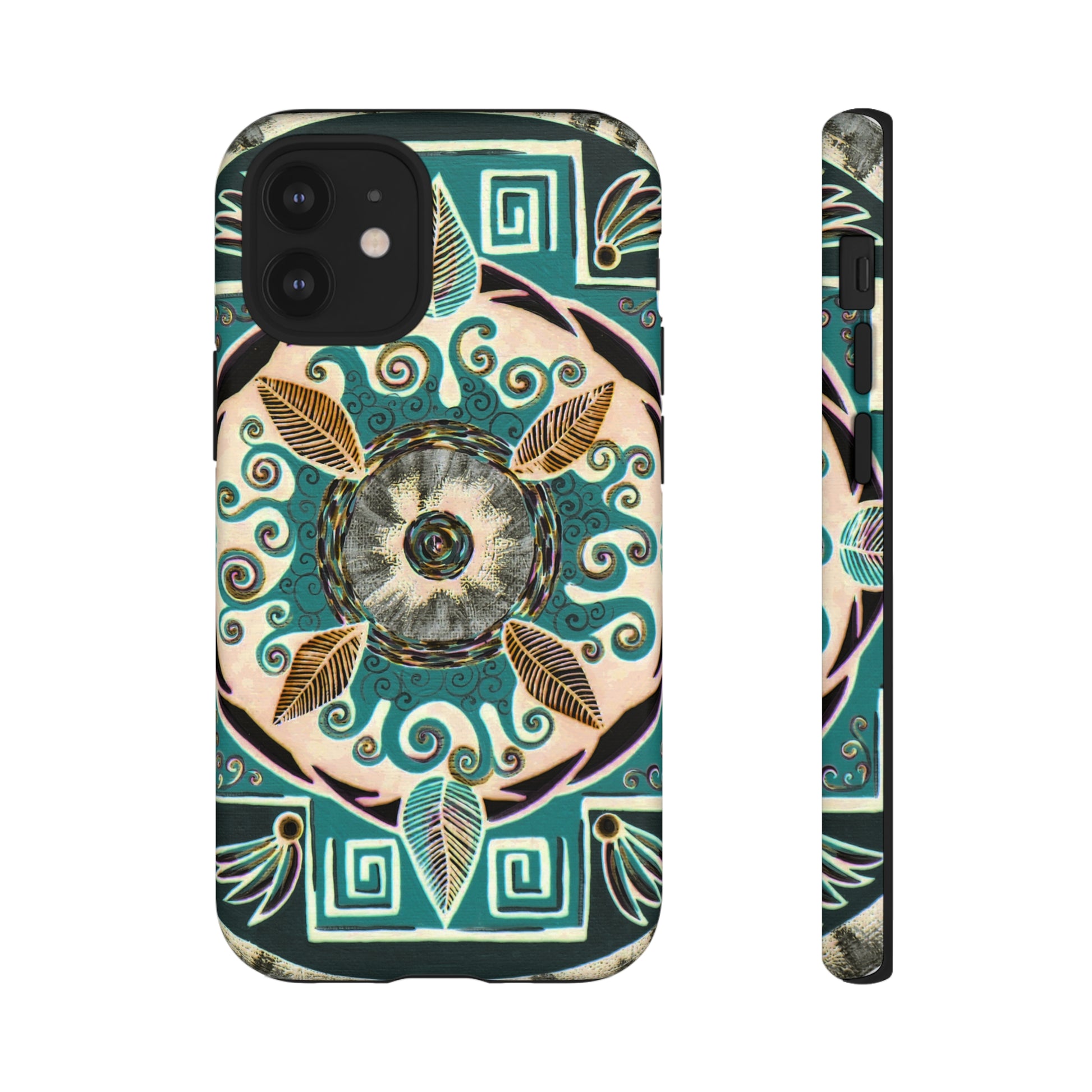 "Hojachakanazura" Art Phone Armor - Blue Flame Array iPhone 12 Mini / Matte Phone Case