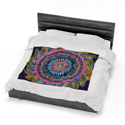 "Mandalamirananda" Dreamcatcher Blanket