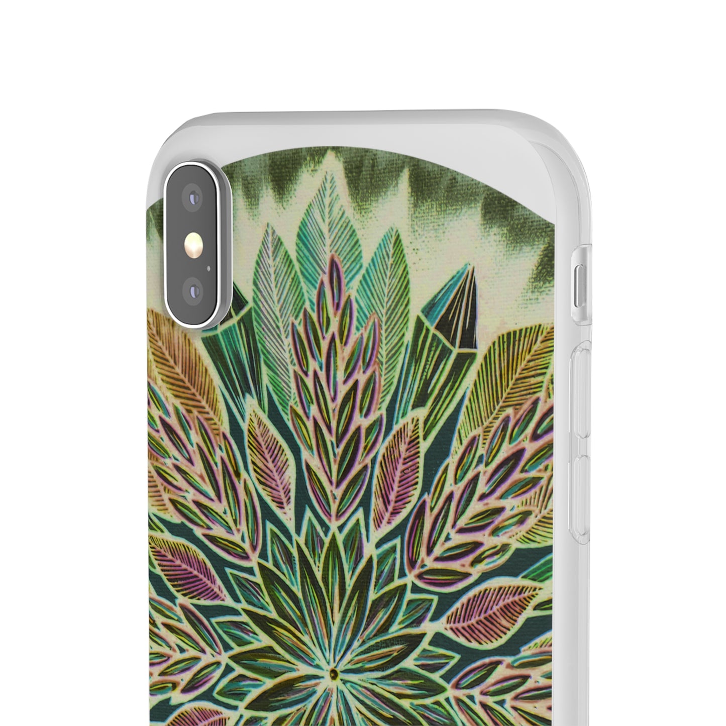 "Krystalhoja Verde" Art Phone Armor (slim-fit) - Blue Flame Array Phone Case