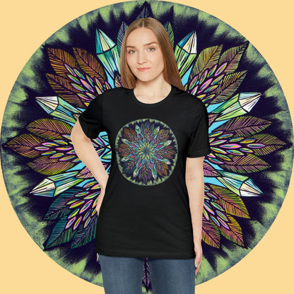 "Krystalhoja" Lords & Ladies Tee - Blue Flame Array T-Shirt