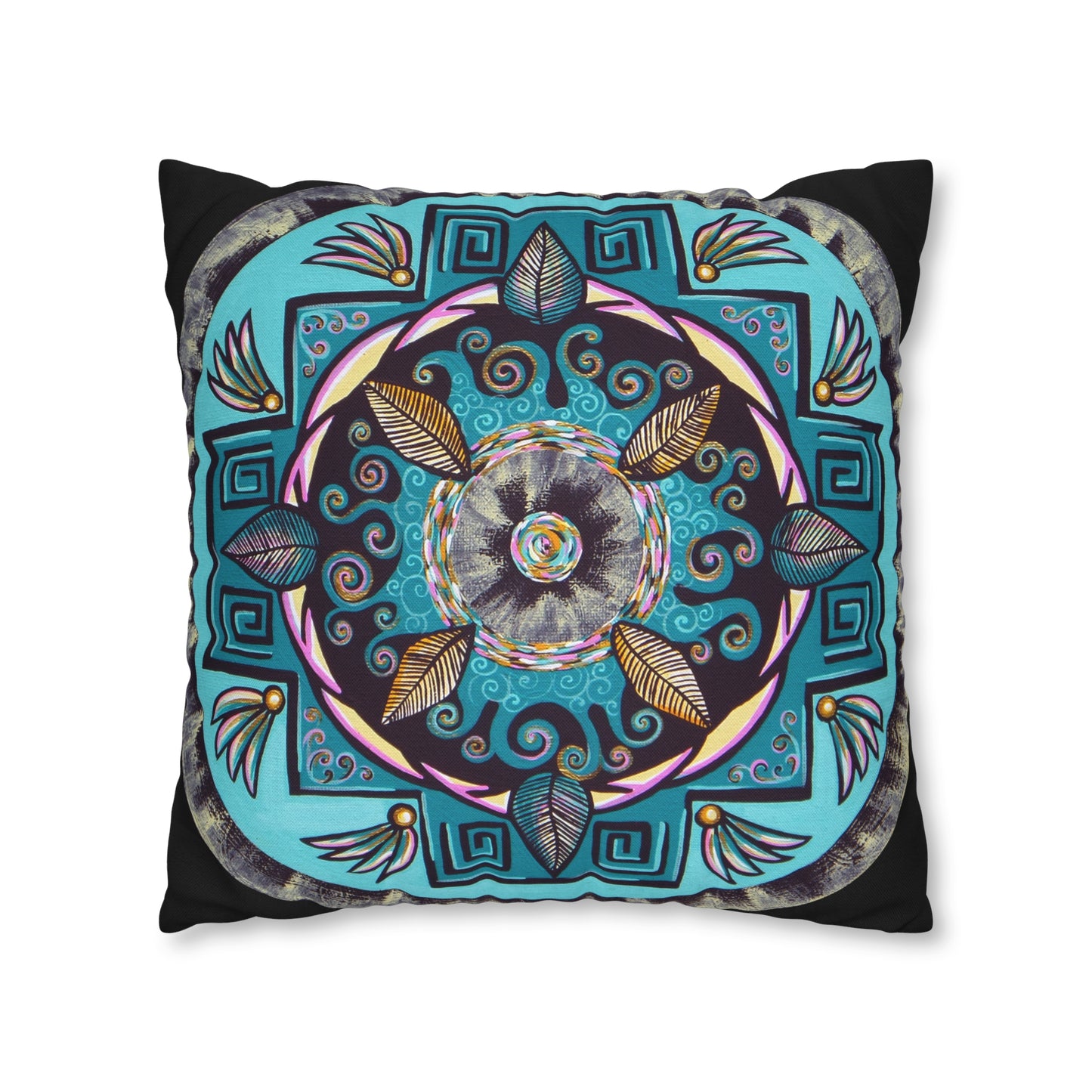 "Hojachakana" Dreamcatcher Pillow Cover - Blue Flame Array Home Decor