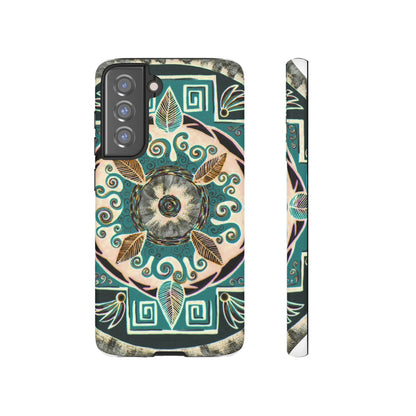 "Hojachakanazura" Art Phone Armor - Blue Flame Array Samsung Galaxy S21 FE / Matte Phone Case