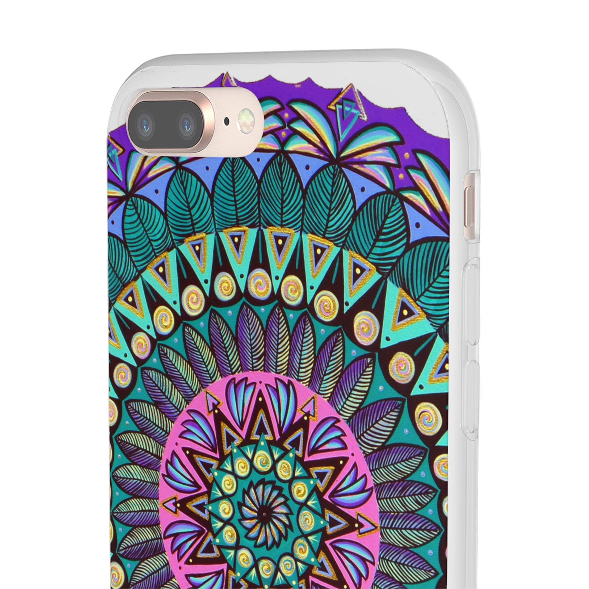 "Mandaladiosa" Art Phone Armor (slim-fit) - Blue Flame Array Phone Case