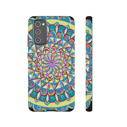 "Almandalayana" Art Phone Armor - Blue Flame Array Samsung Galaxy S20 FE / Matte Phone Case