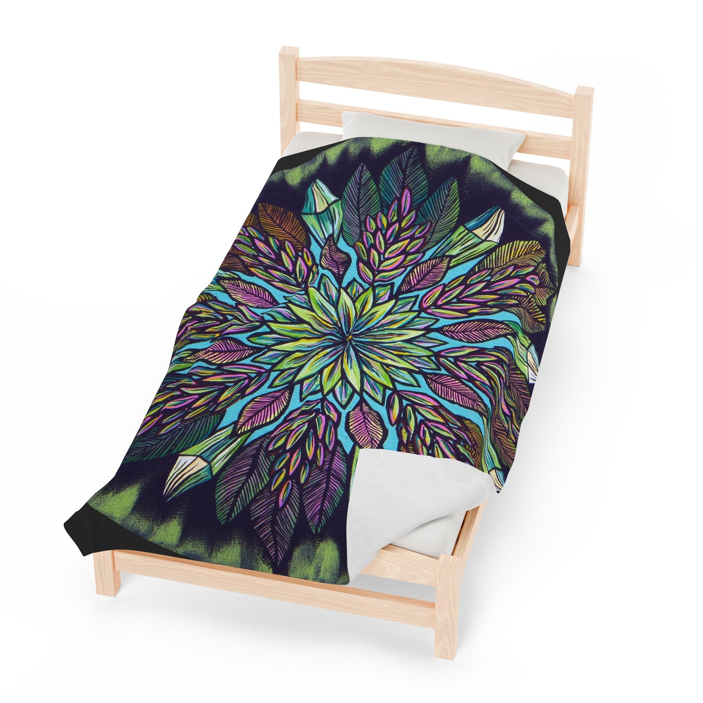 "Krystalhoja" Dreamcatcher Blanket - Blue Flame Array All Over Prints