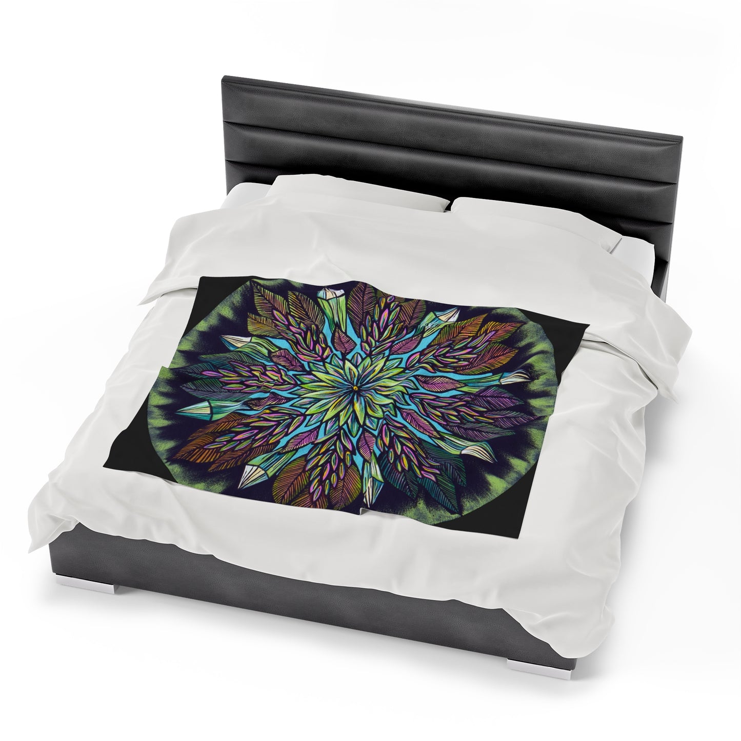 "Krystalhoja" Dreamcatcher Blanket - Blue Flame Array All Over Prints