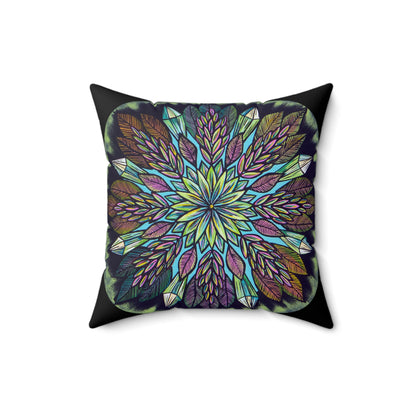 "Krystalhoja" Dreamcatcher Pillow - Blue Flame Array Home Decor