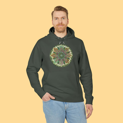 "Krystalhoja Verde" Organic Cruiser Hoodie (Font&Back Print)