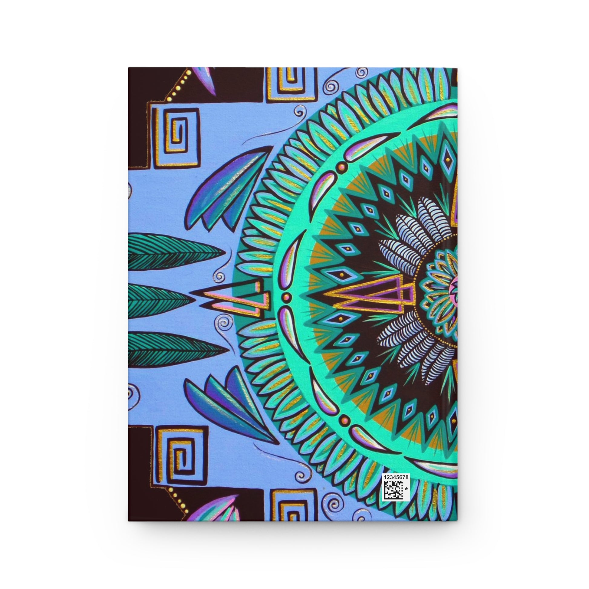 "Plumachakana" Hardcover Journal - Blue Flame Array Paper products