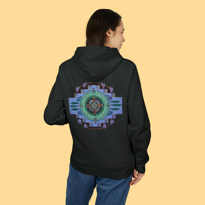 "Plumachakana" Organic Cruiser Hoodie (Font&Back Print)