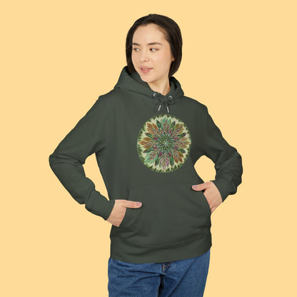 "Krystalhoja Verde" Organic Cruiser Hoodie (Font&Back Print)