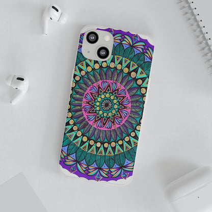 "Mandaladiosa" Art Phone Armor (slim-fit) - Blue Flame Array Phone Case