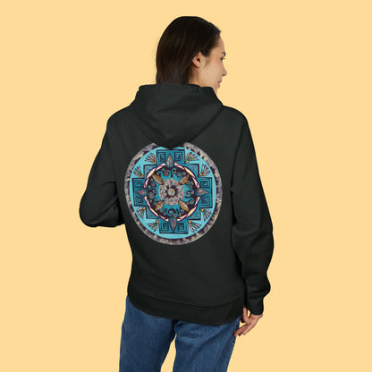 "Hojachakana" Organic Cruiser Hoodie (Font&Back Print)