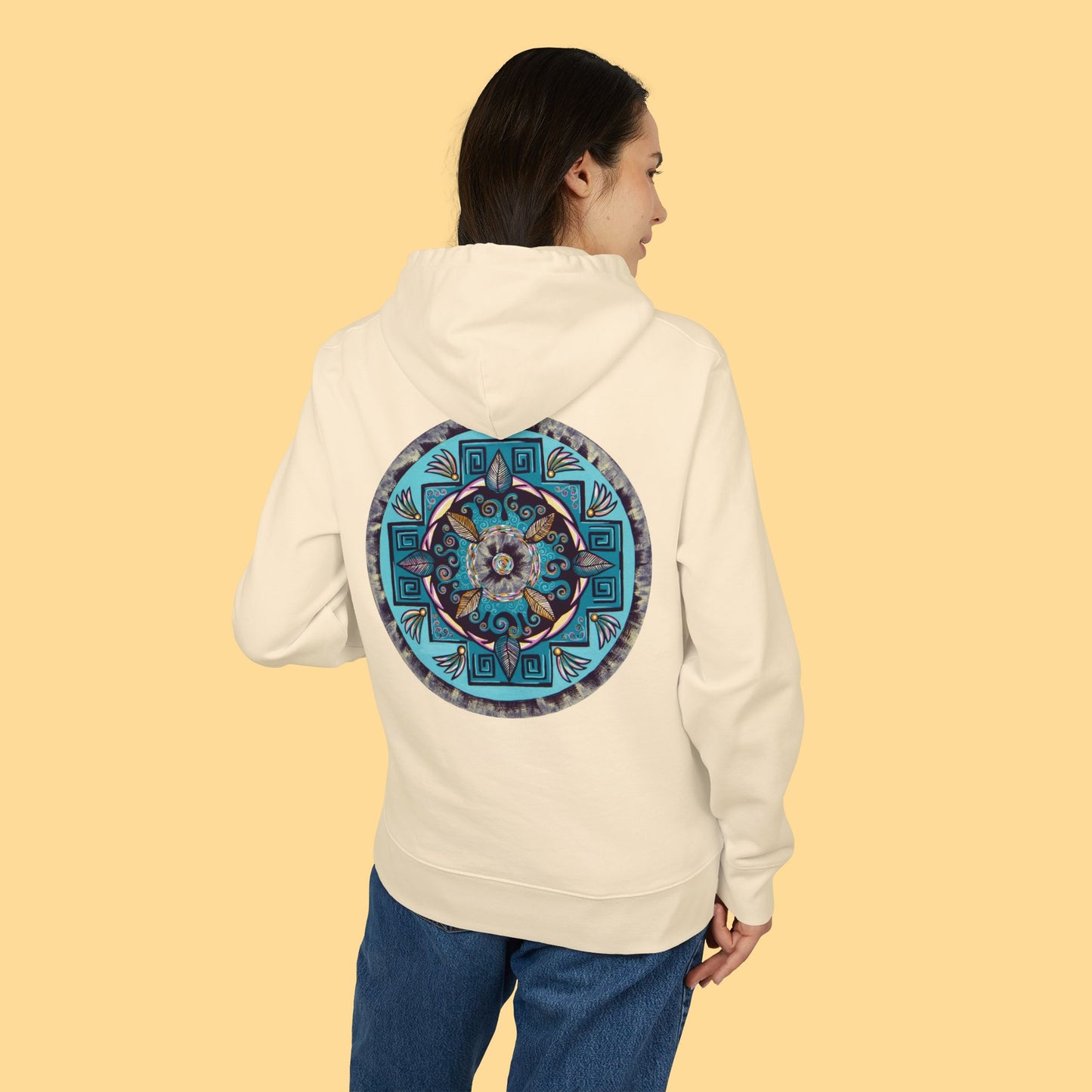 "Hojachakana" Organic Cruiser Hoodie (Font&Back Print)