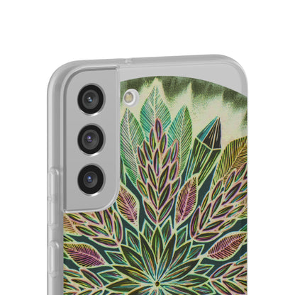 "Krystalhoja Verde" Art Phone Armor (slim-fit) - Blue Flame Array Phone Case