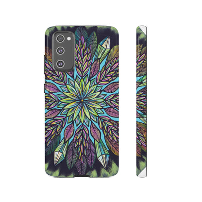 "Krystalhoja" Art Phone Armor - Blue Flame Array Samsung Galaxy S20 FE / Glossy Phone Case