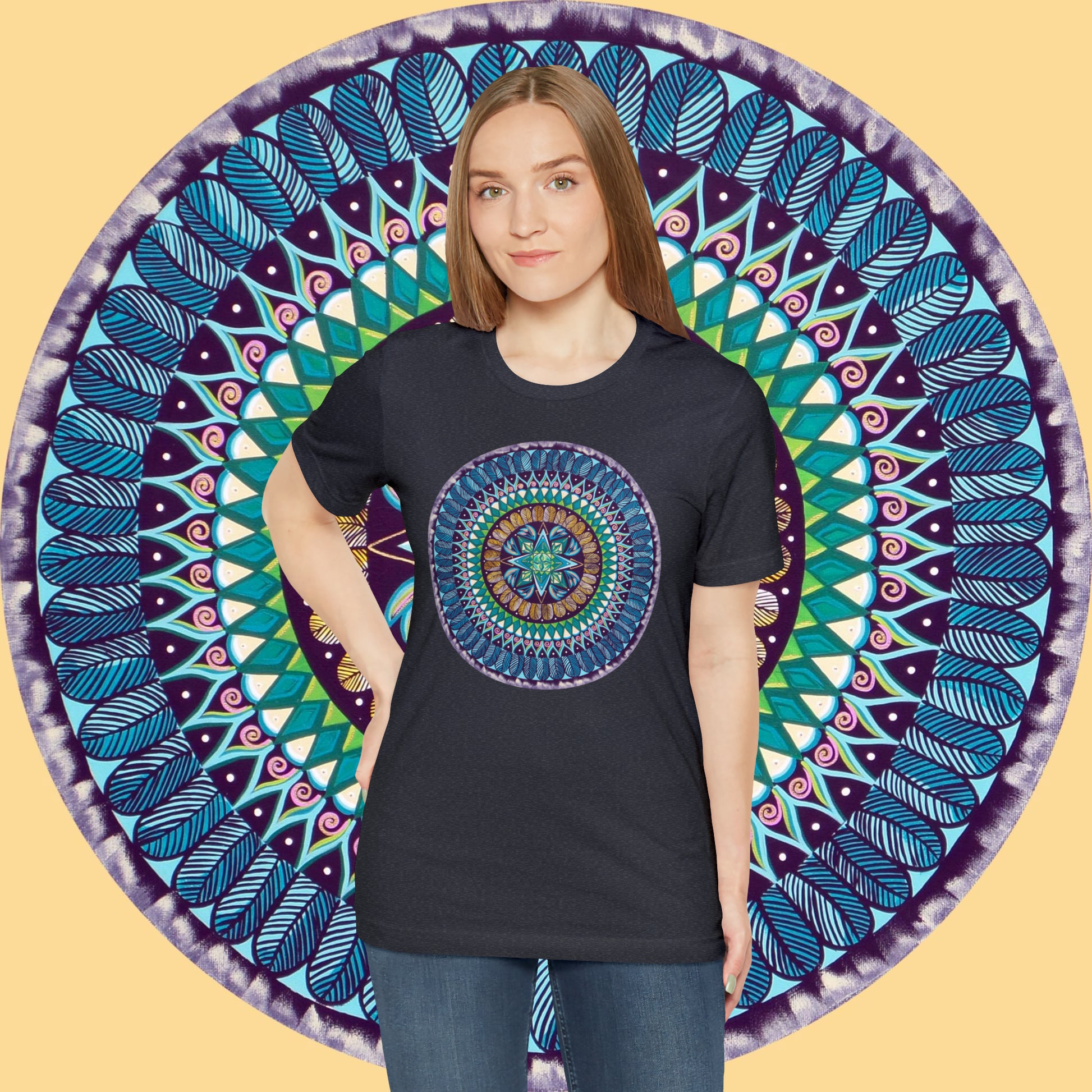 "AquilazurA Kryst'dala" Lords & Ladies Tee - Blue Flame Array T-Shirt