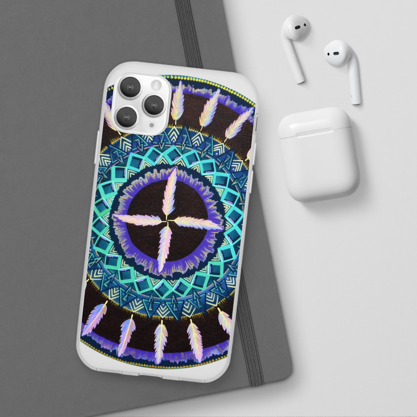 "Cuatro Vientos" Art Phone Armor (slim-fit) - Blue Flame Array Phone Case