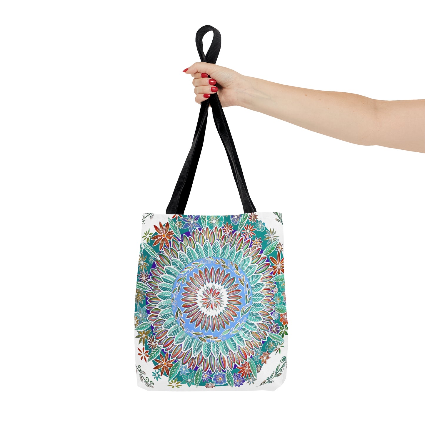 "Mandalavida Blanka" Tote Bag (All-Over-Print)