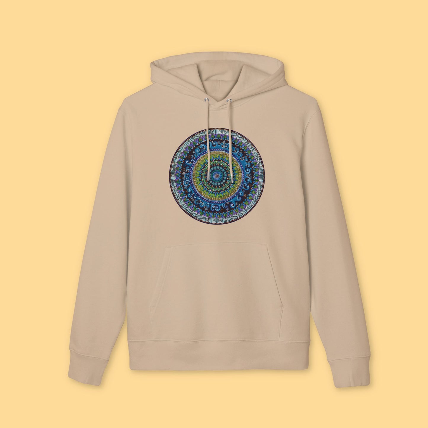 "Mandaquala" Organic Cruiser Hoodie (Font&Back Print)