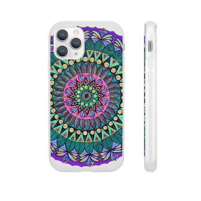 "Mandaladiosa" Art Phone Armor (slim-fit) - Blue Flame Array iPhone 11 Pro Phone Case