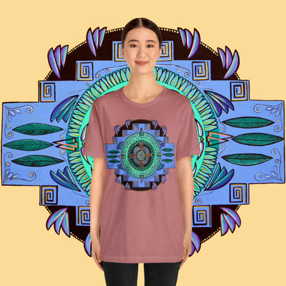 "Plumachakana" Lords & Ladies Tee - Blue Flame Array T-Shirt