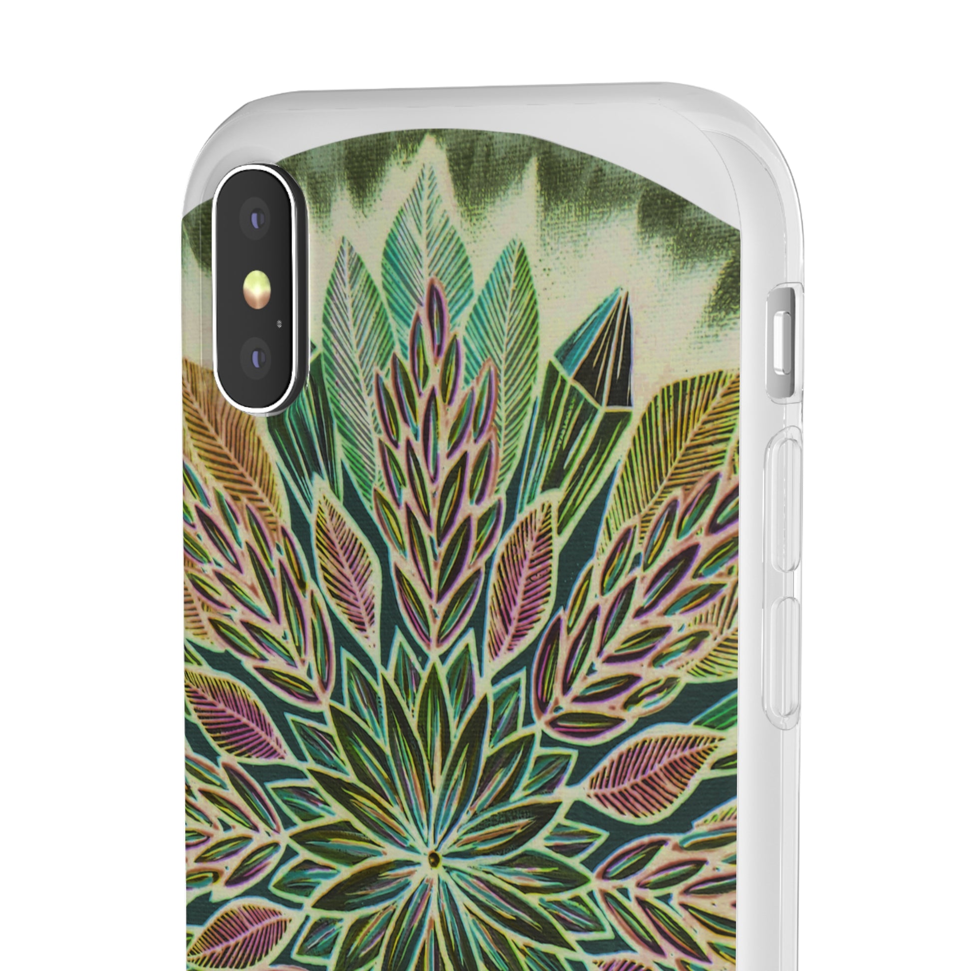 "Krystalhoja Verde" Art Phone Armor (slim-fit) - Blue Flame Array Phone Case