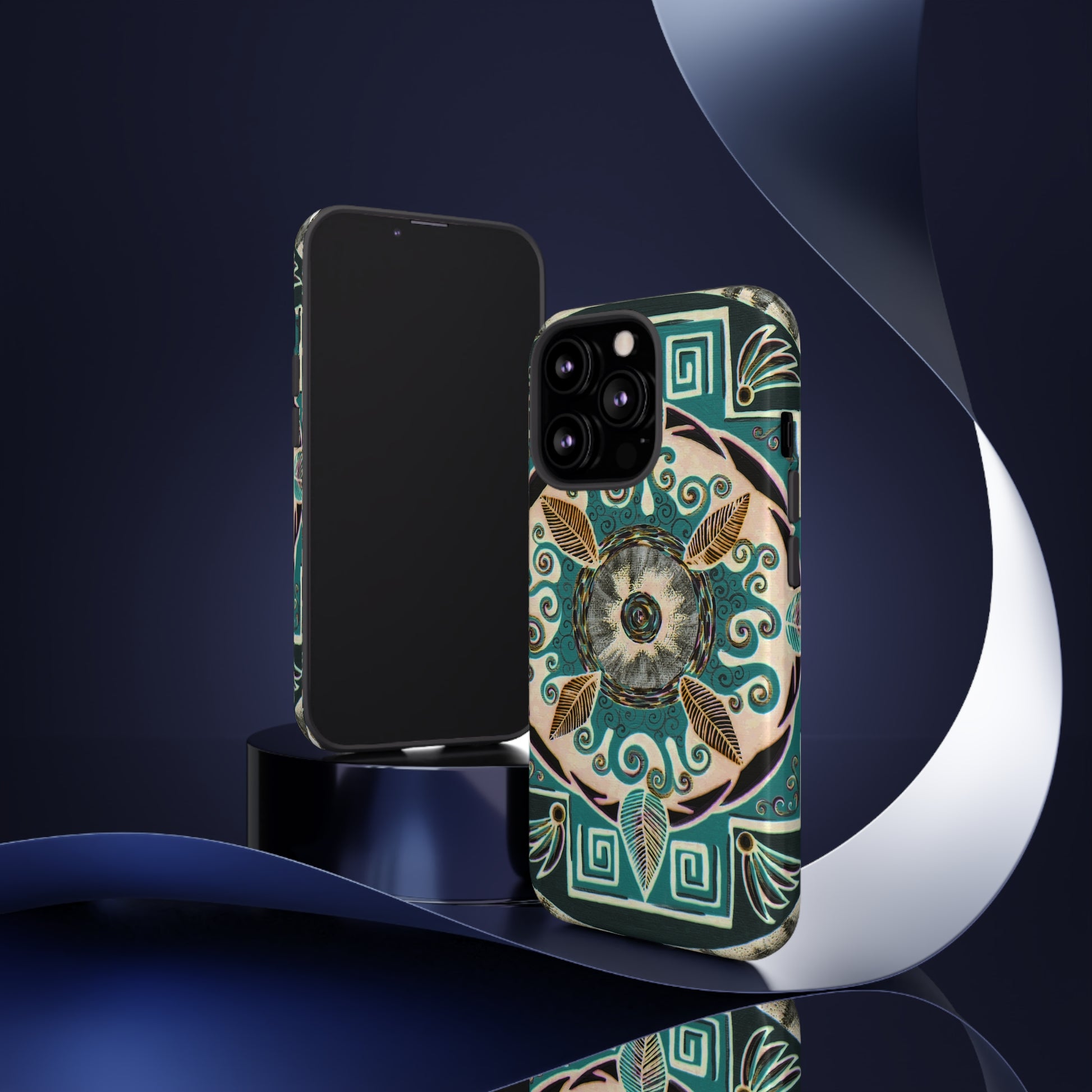 "Hojachakanazura" Art Phone Armor - Blue Flame Array Phone Case