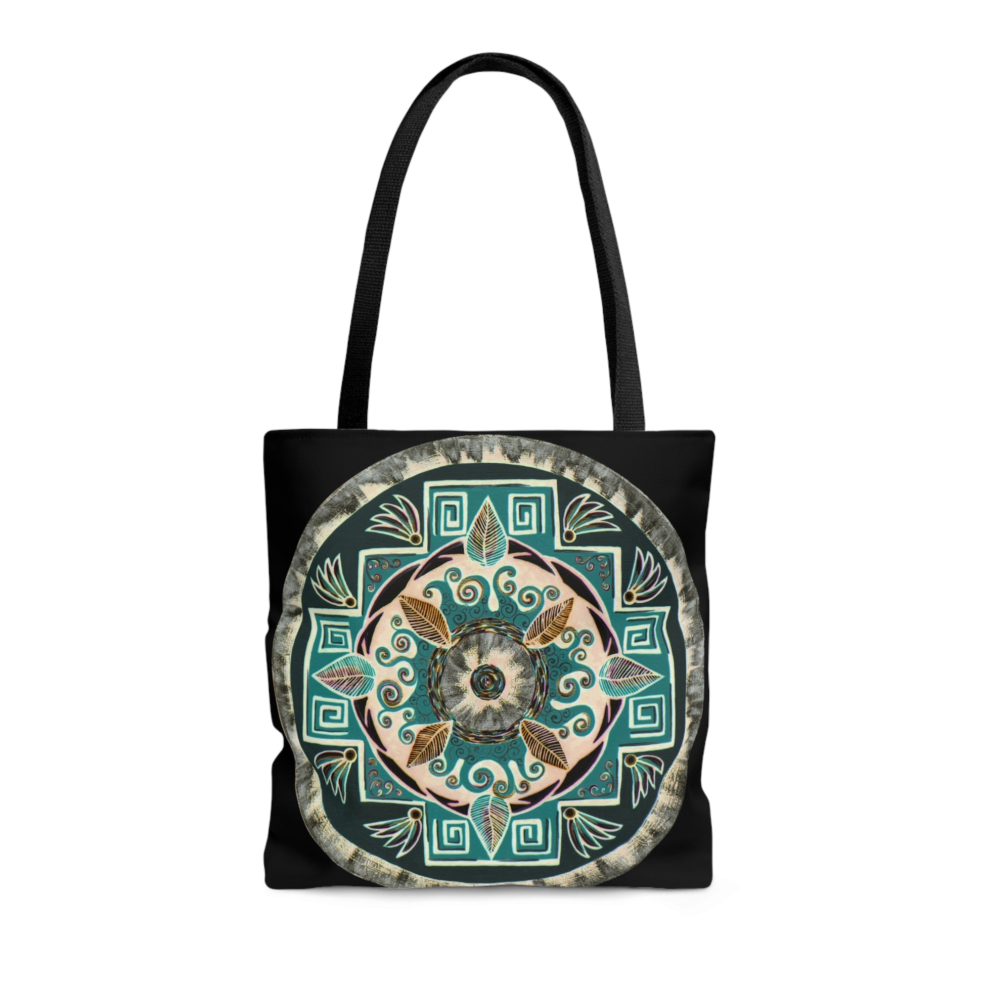 "Hojachakanazura" Tote Bag (All-Over-Print) - Blue Flame Array Bags