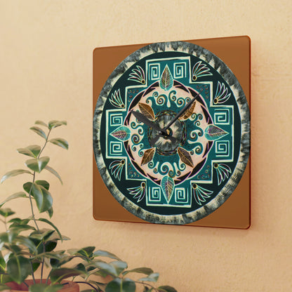 "Hojachakanazura" Cosmic Clock - Blue Flame Array Home Decor