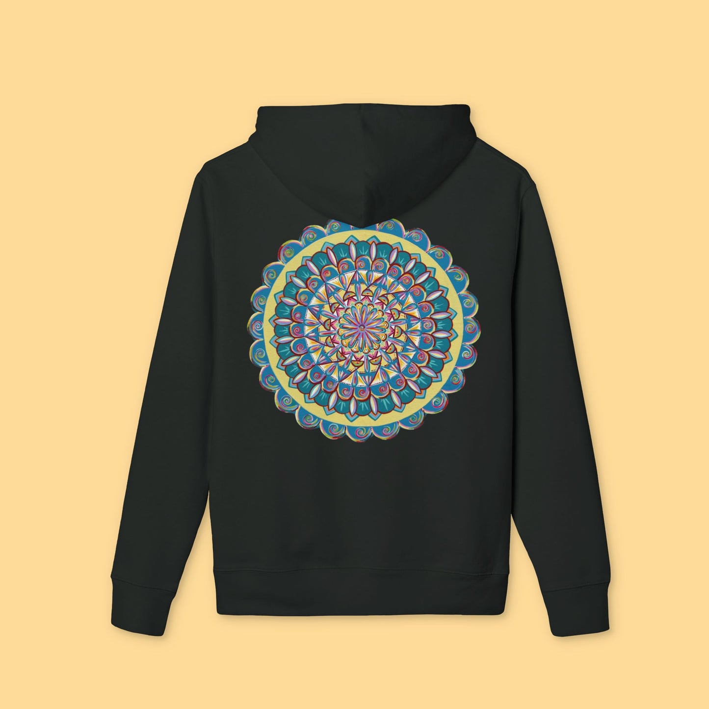 "Almandalayana" Organic Cruiser Hoodie (Font&Back Print)