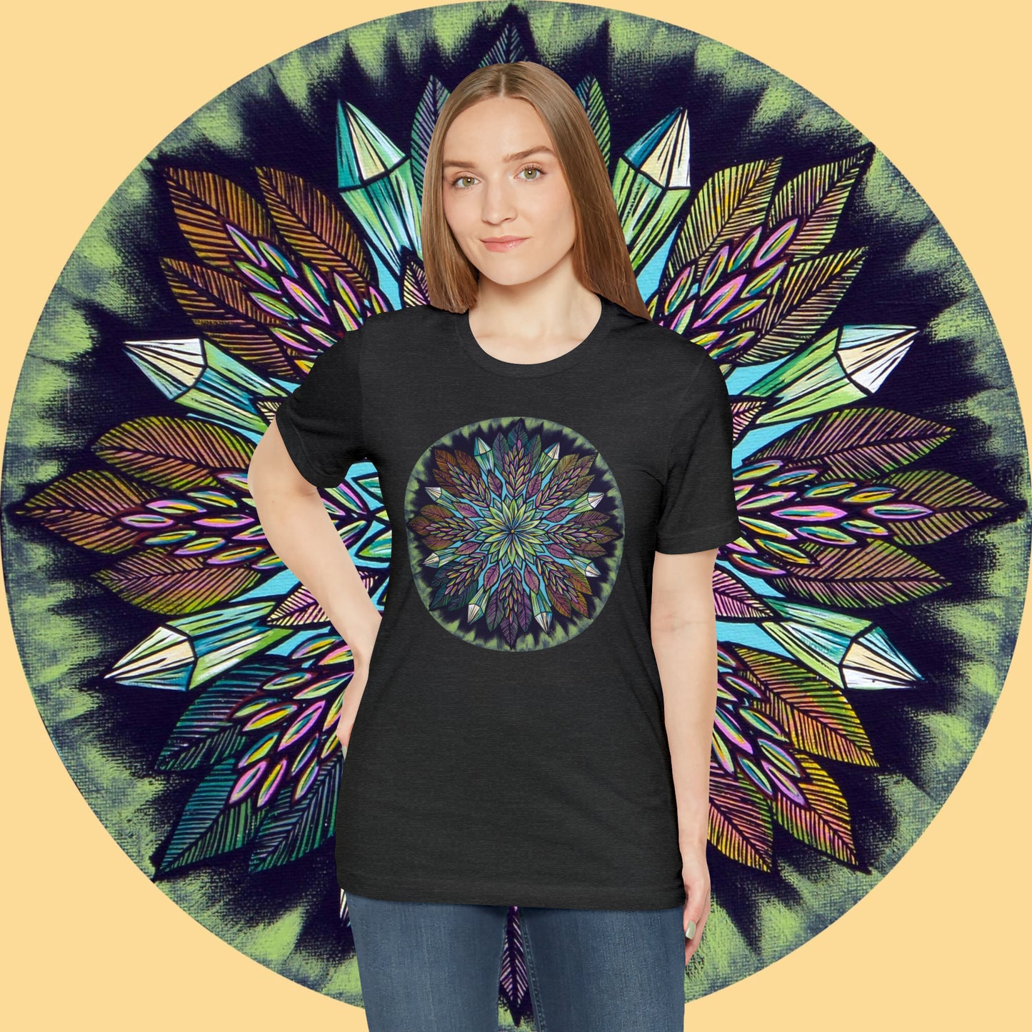 "Krystalhoja" Lords & Ladies Tee - Blue Flame Array T-Shirt